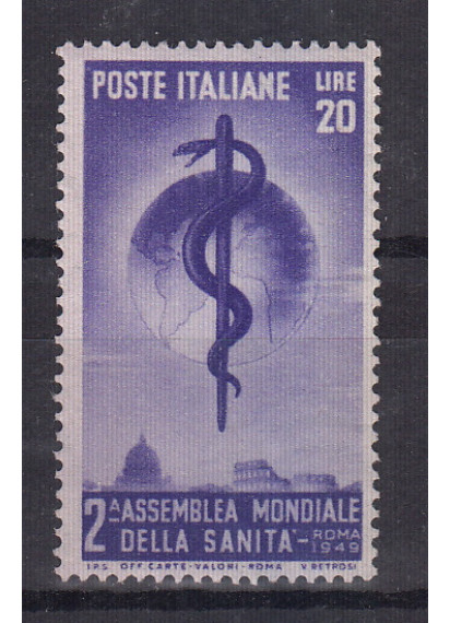 1949 2° Assemblea Organizzazione Mondiale Sanità Perfetto non Linguellato  1 Val Sassone 607